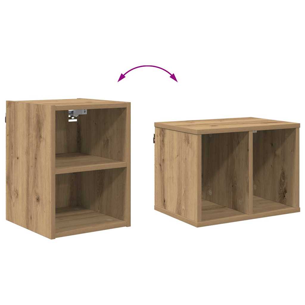 Hanging Cabinet with Shelf Riga Artisan Oak 30 x 29.5 x 40 cm